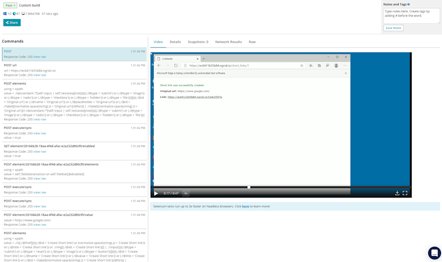 Microsoft Edge specs example from Leadfeeder