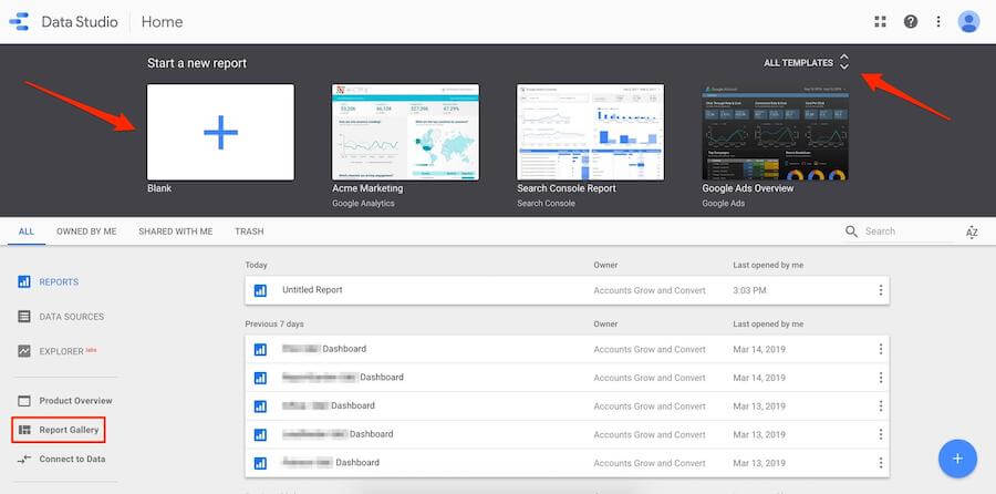 google data studio templates 5