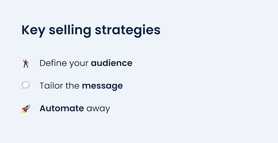 Key selling strategies