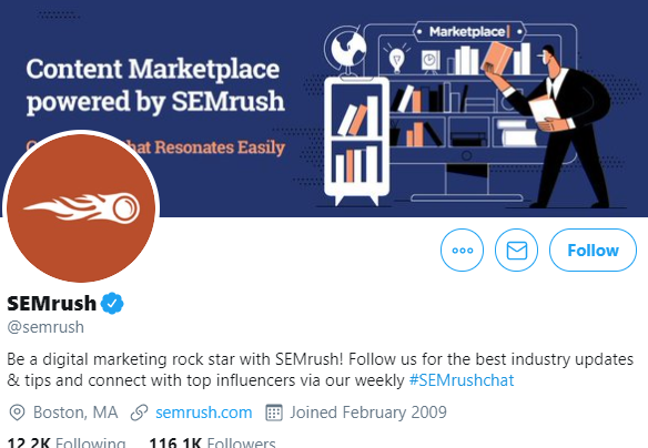 twitter sales leads semrush