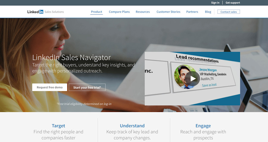 Best sales prospecting tools: LinkedIn Sales Navigator