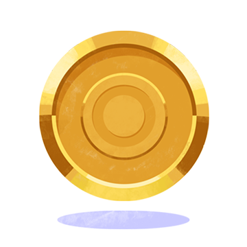 Illustration of a gold badge representing Oscar's Gold Plan tier