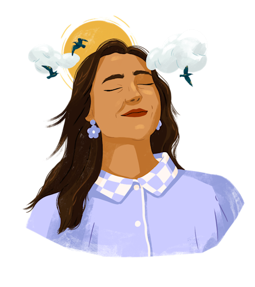 Peaceful woman