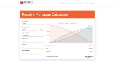 Resolve Mortgage screenshot