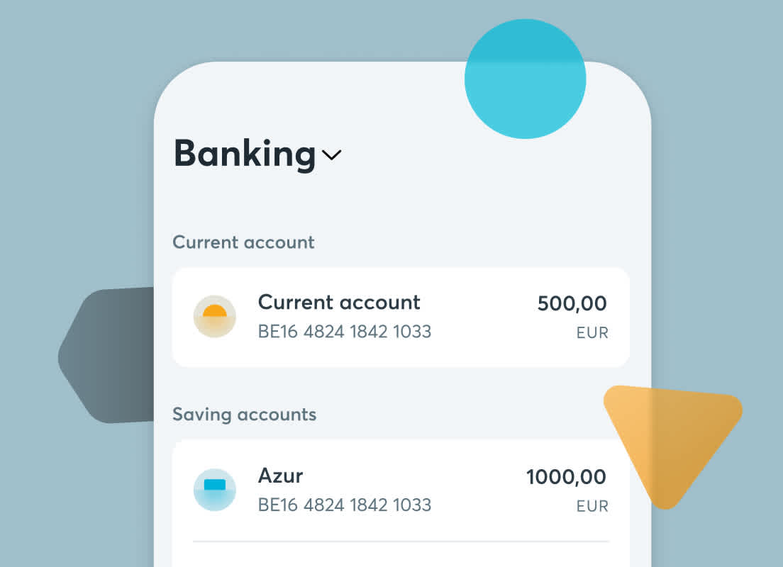Screenshot of the banking mobile app (CTA)