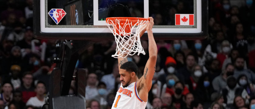 Obi Toppin Knicks Dunk