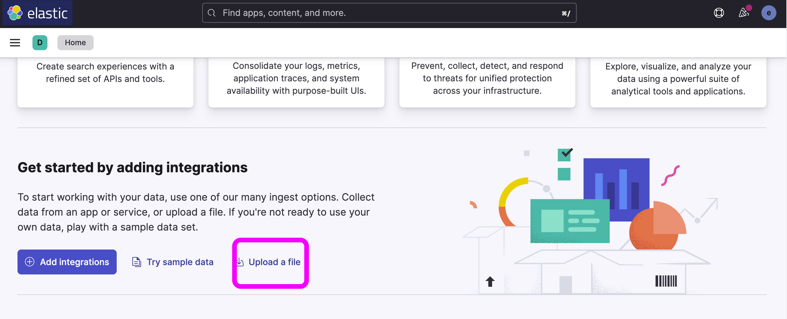 Upload Elastic Dashboard