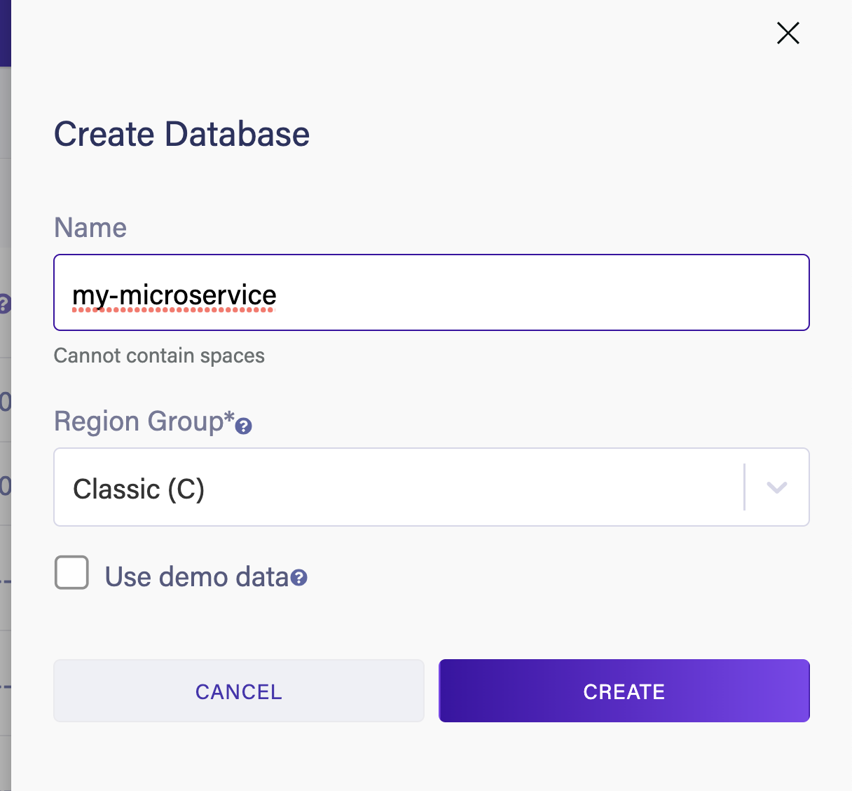 create db