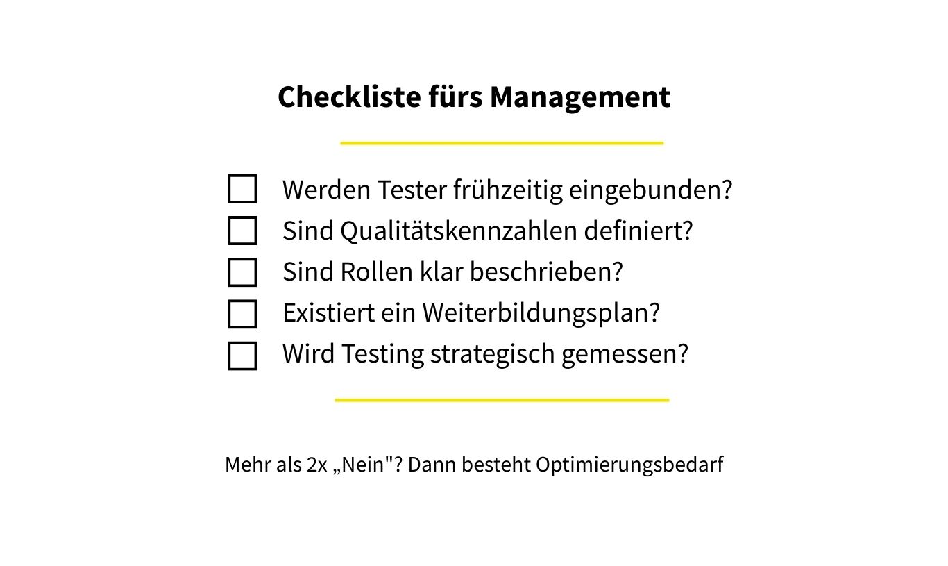 Checkliste fürs Management