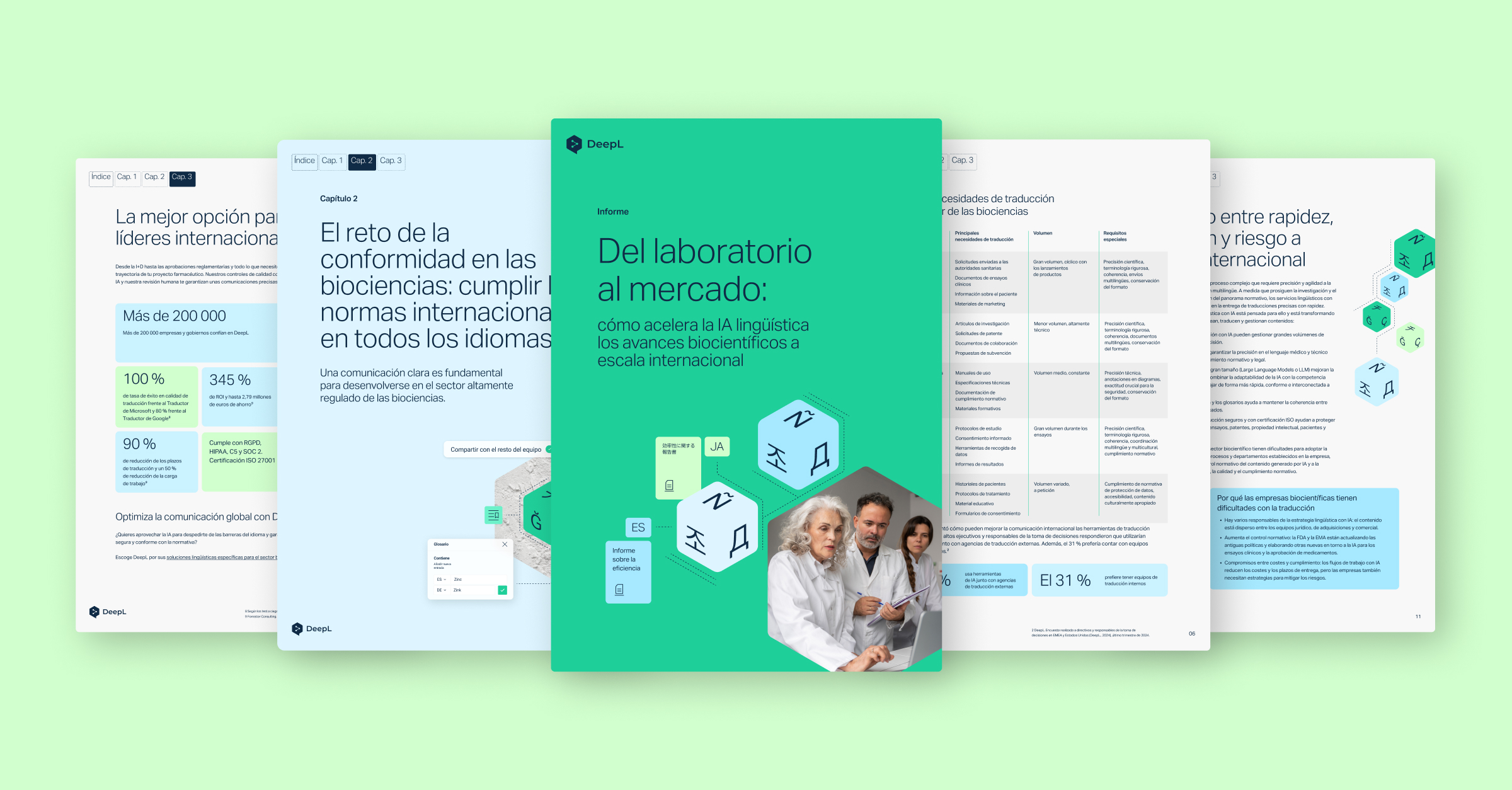 Tres profesionales trabajando en un entorno de laboratorio