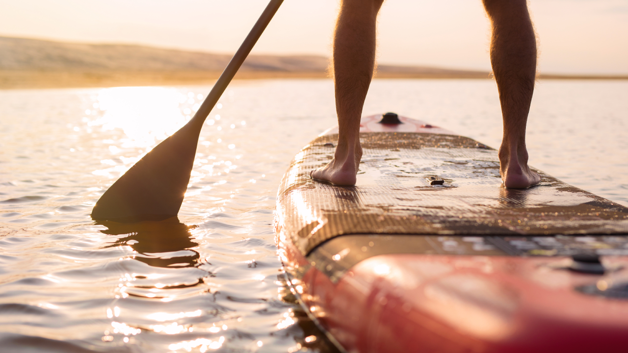 paddleboarding