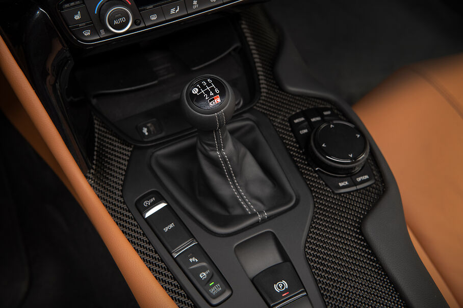the gears of a 2023 Supra