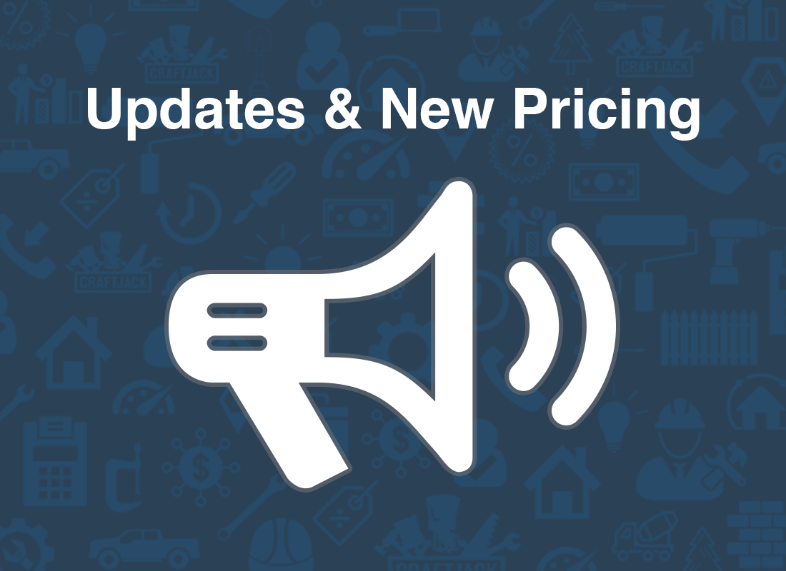 CraftJack Updates & New Pricing