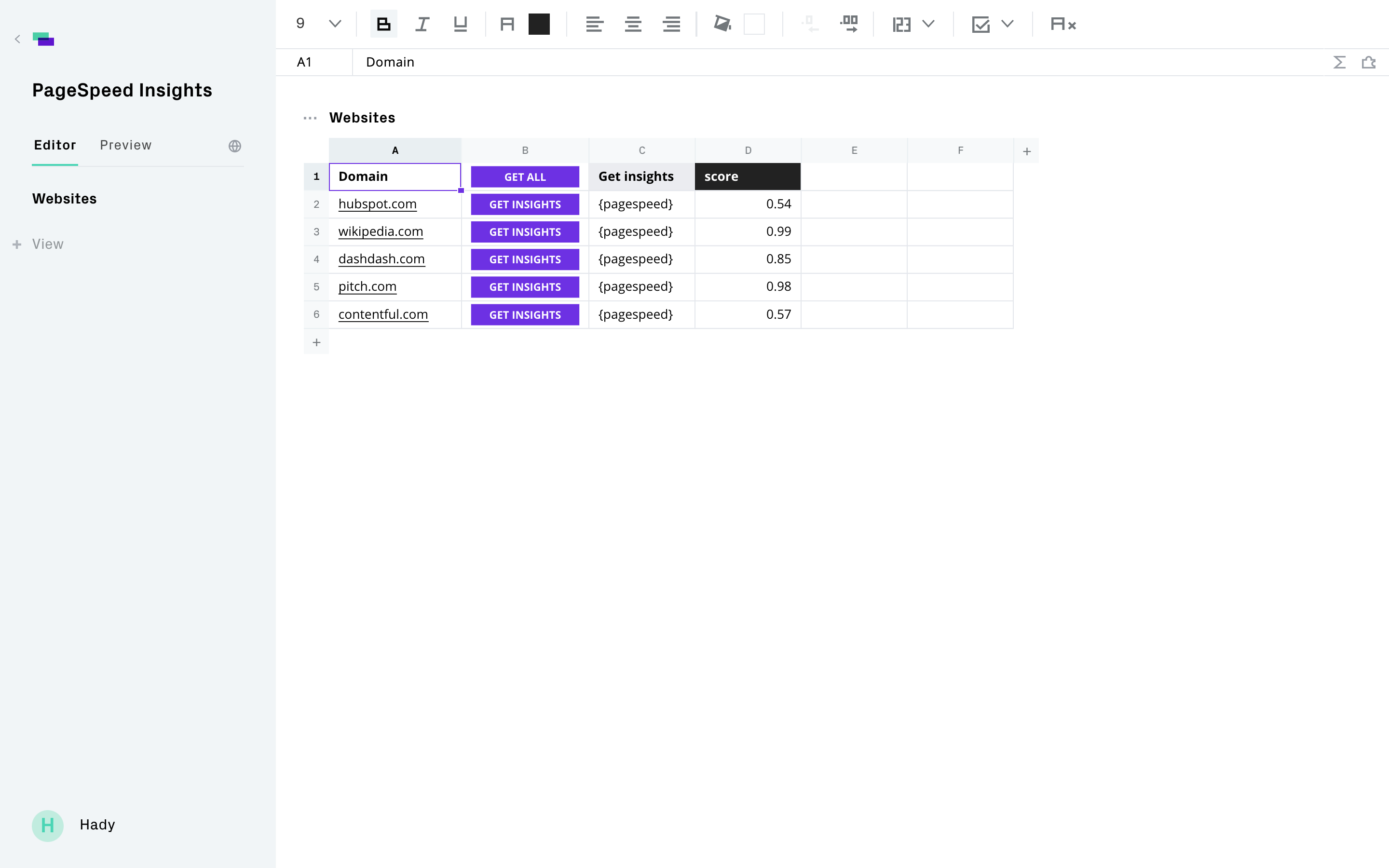 Get Google PageSpeed Insights