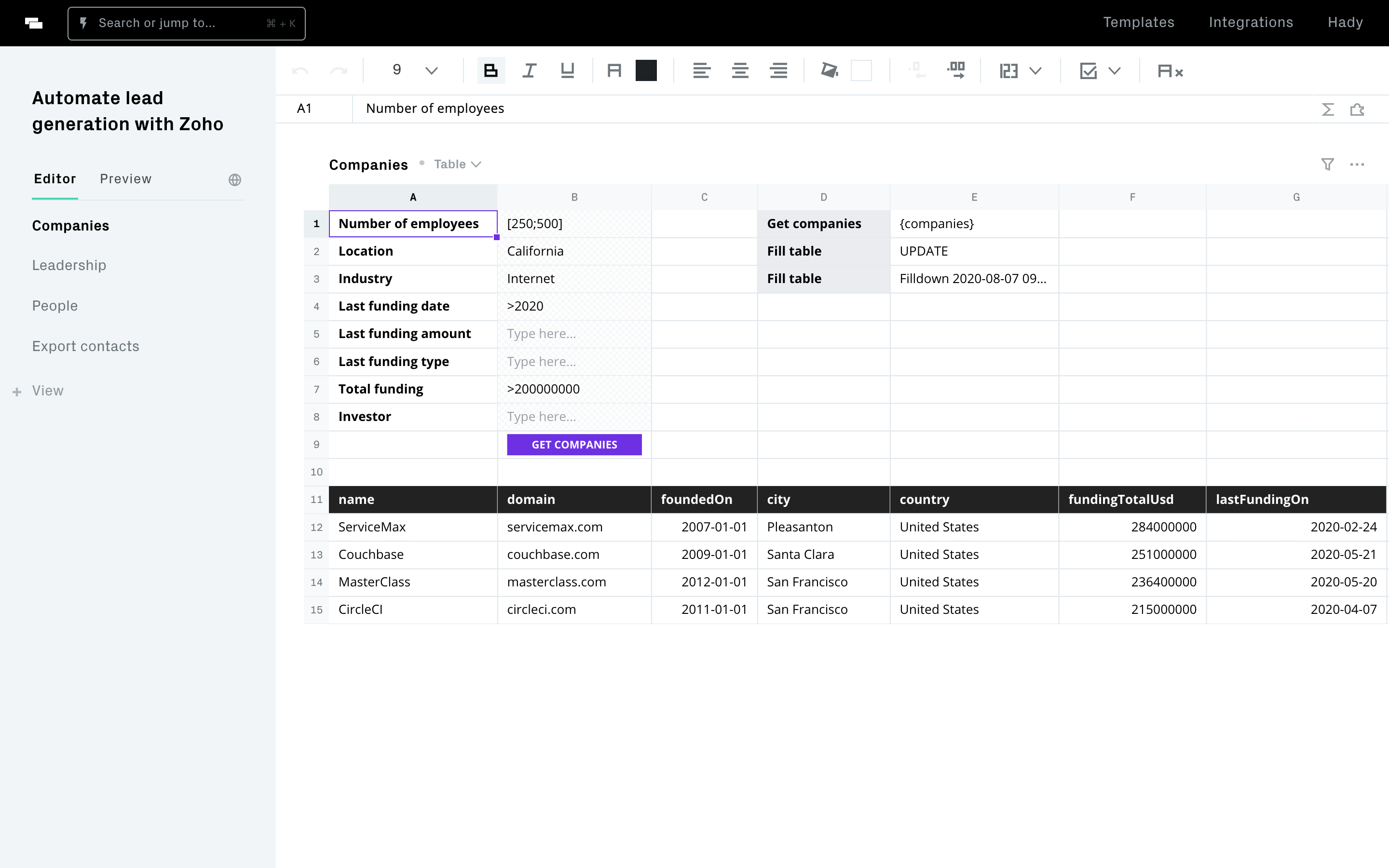 editor or live screenshot