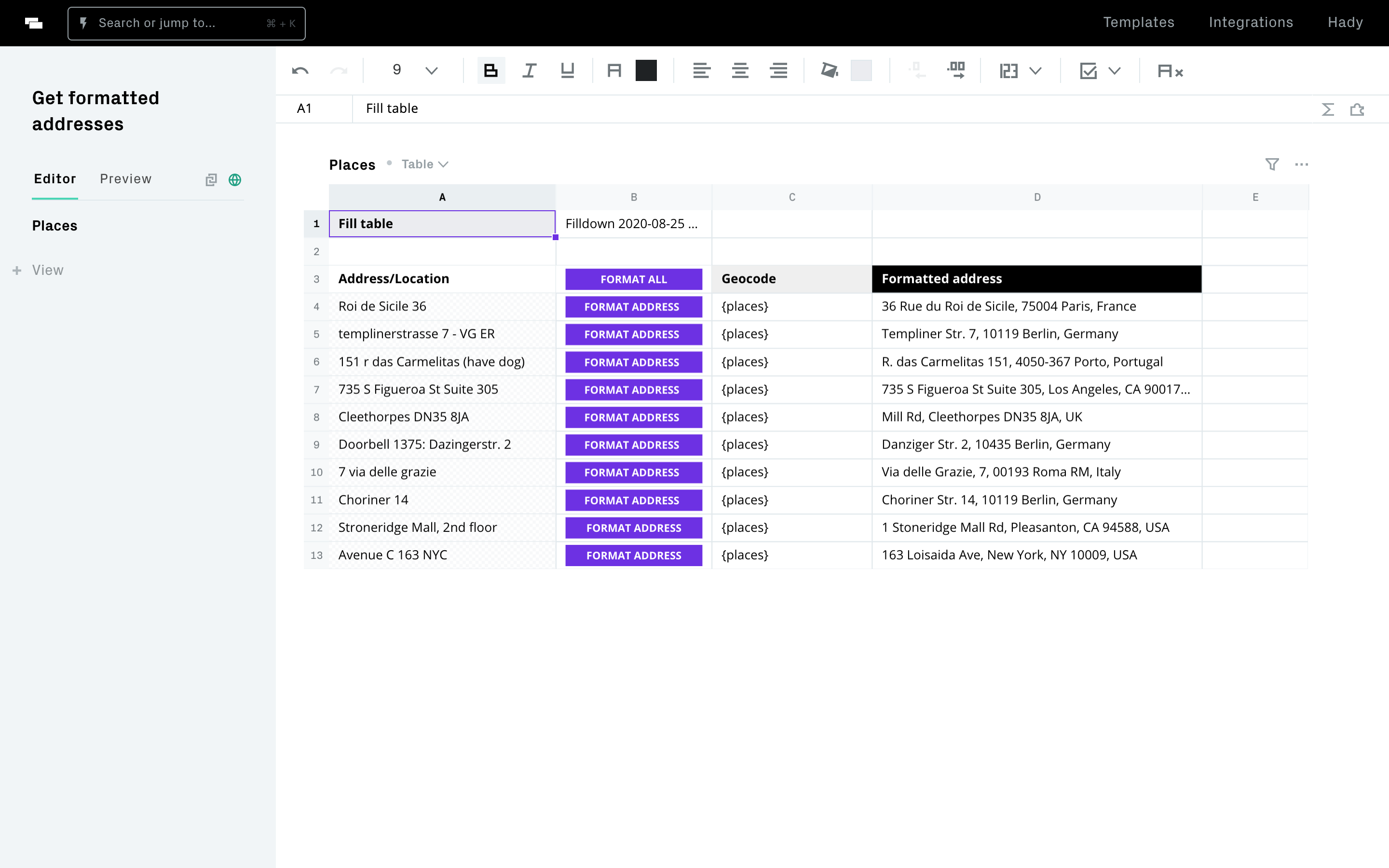 editor or live screenshot