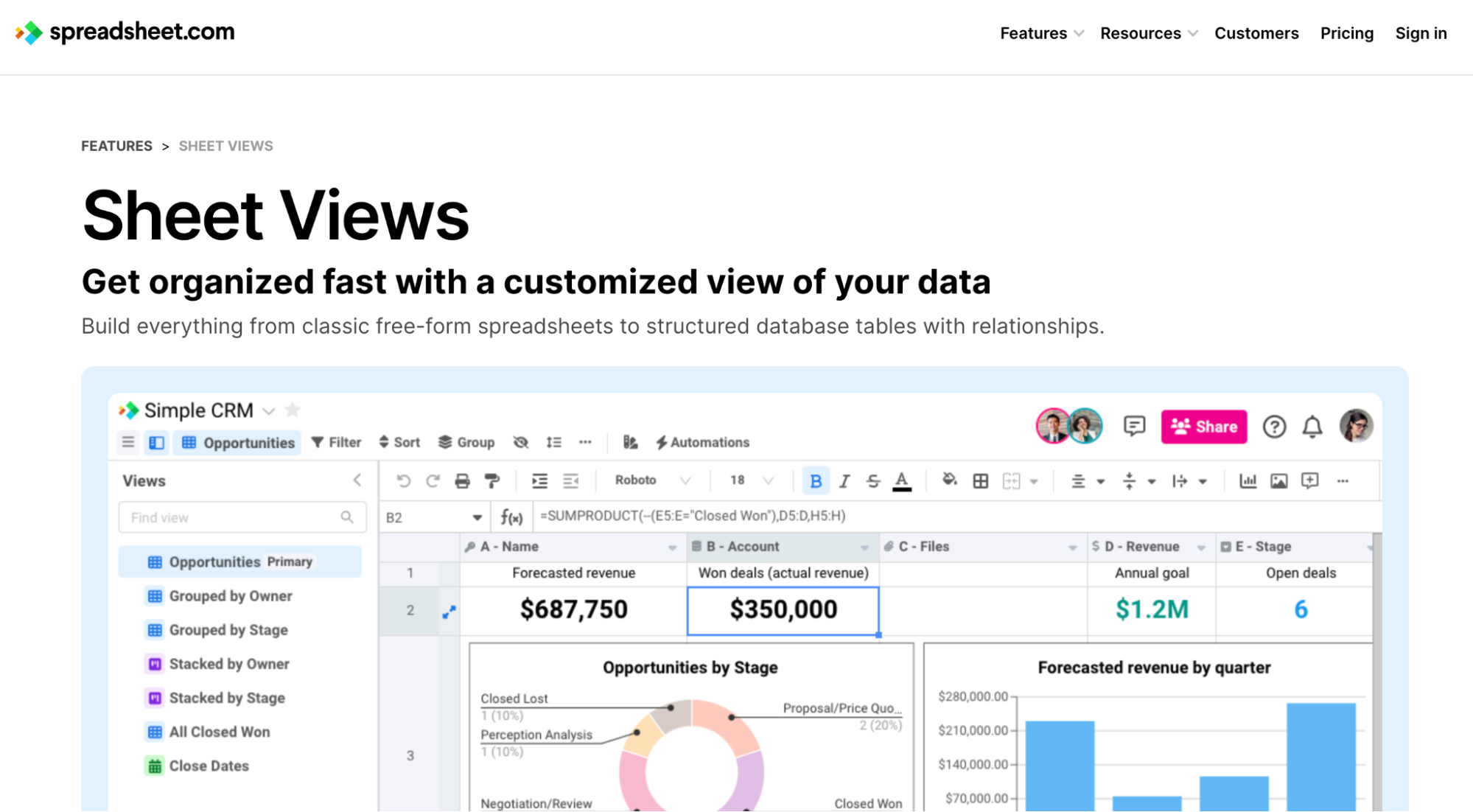 spreadsheets.com hero