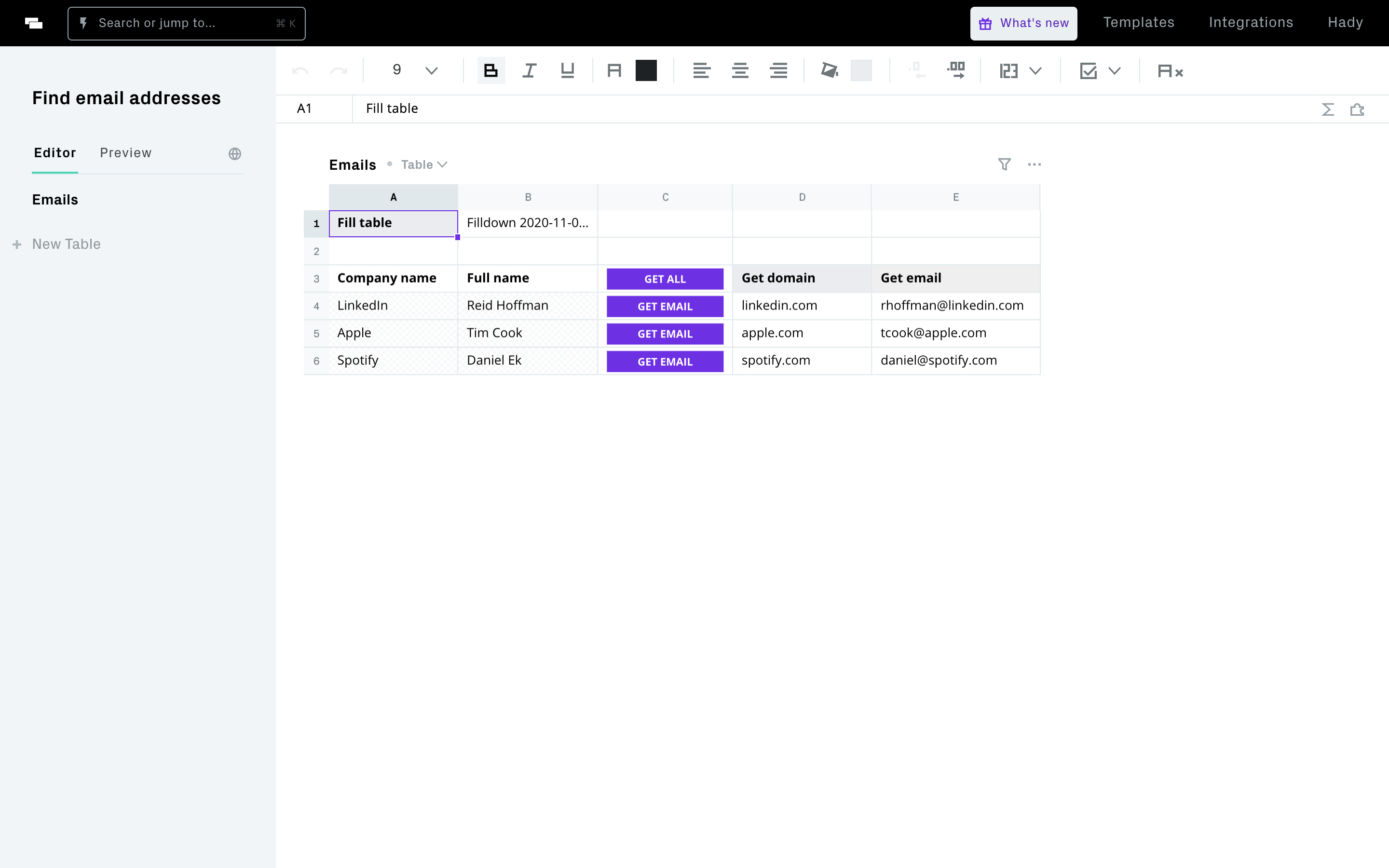 editor or live screenshot