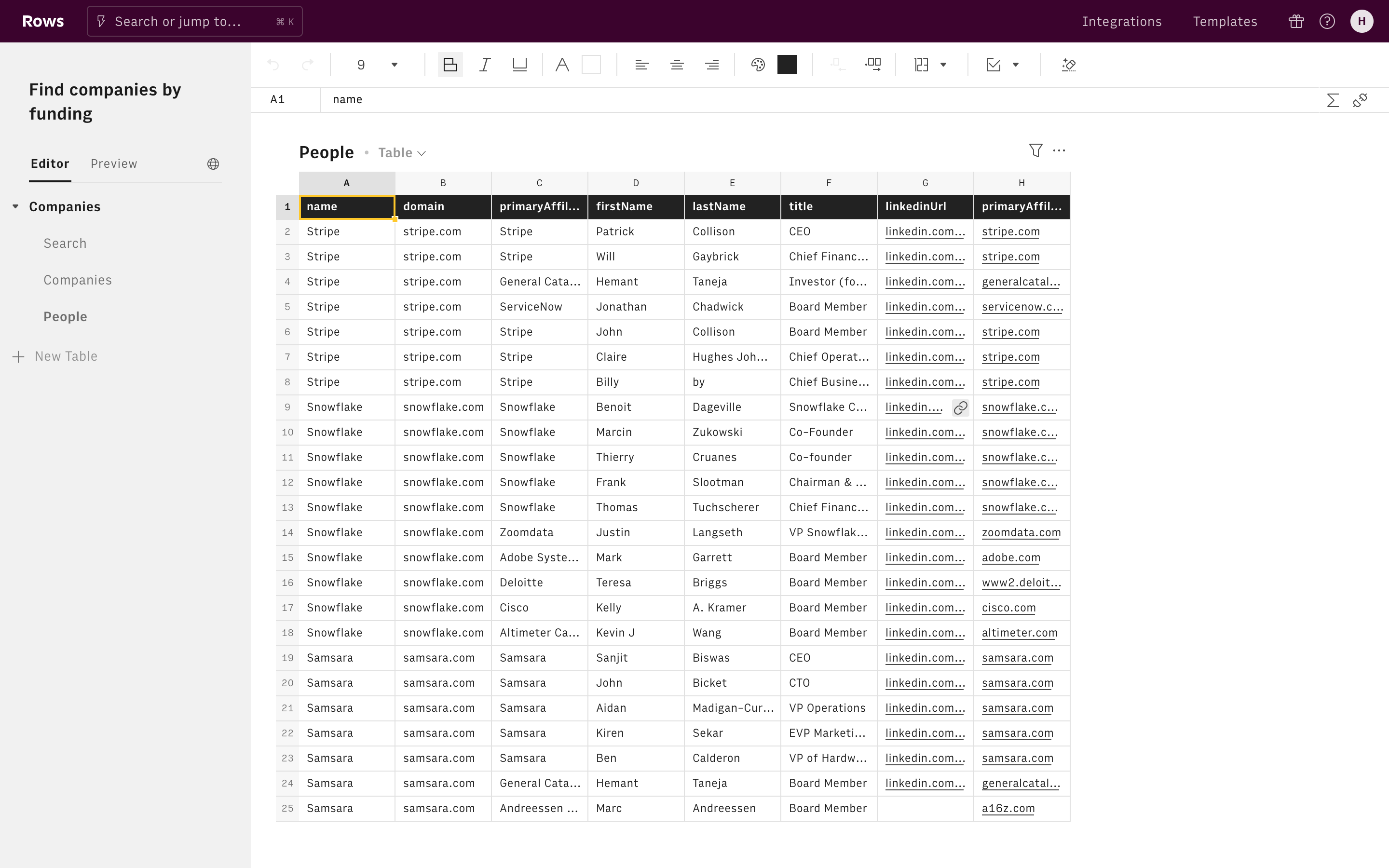 editor or live screenshot