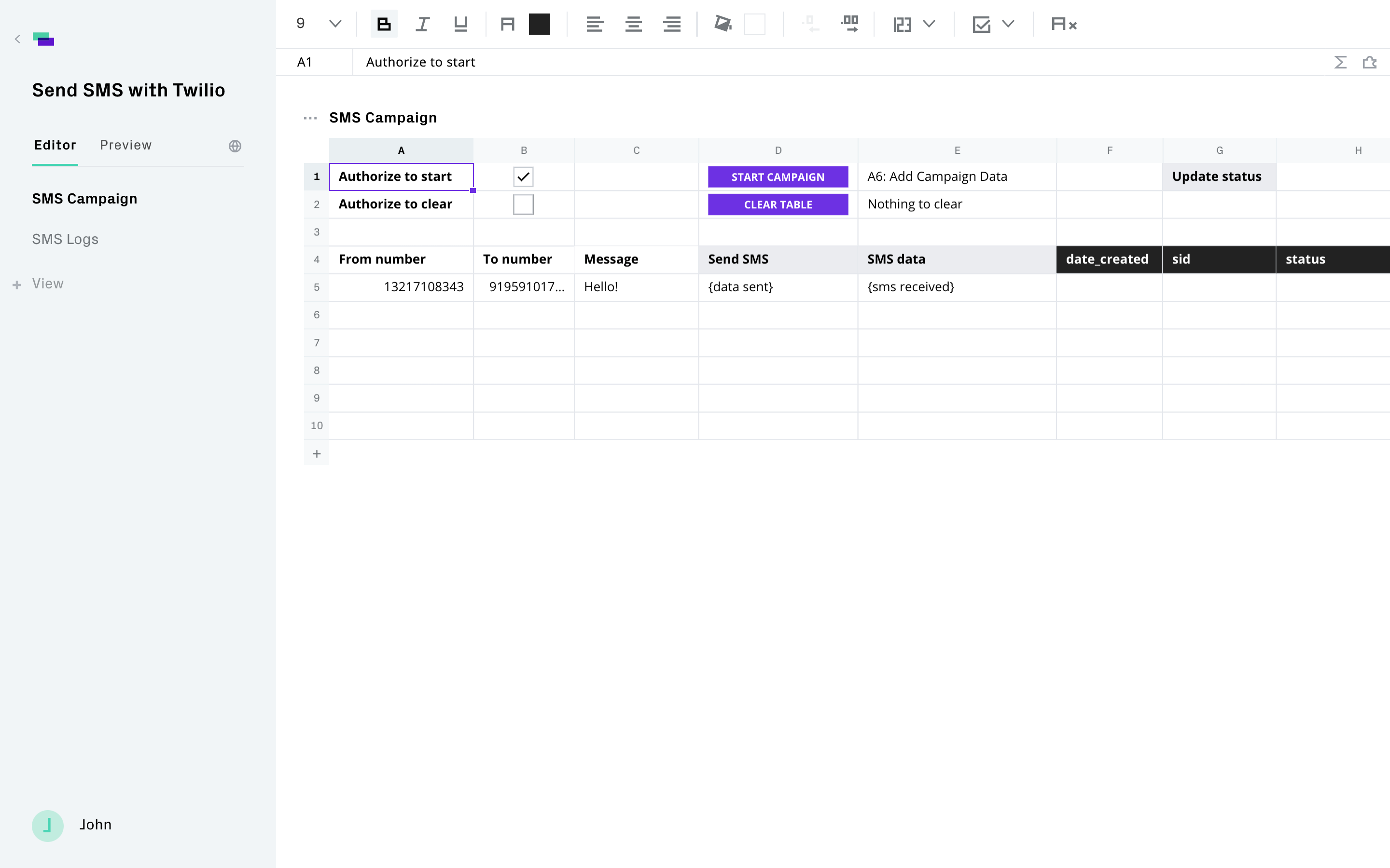 Send SMS with Twilio