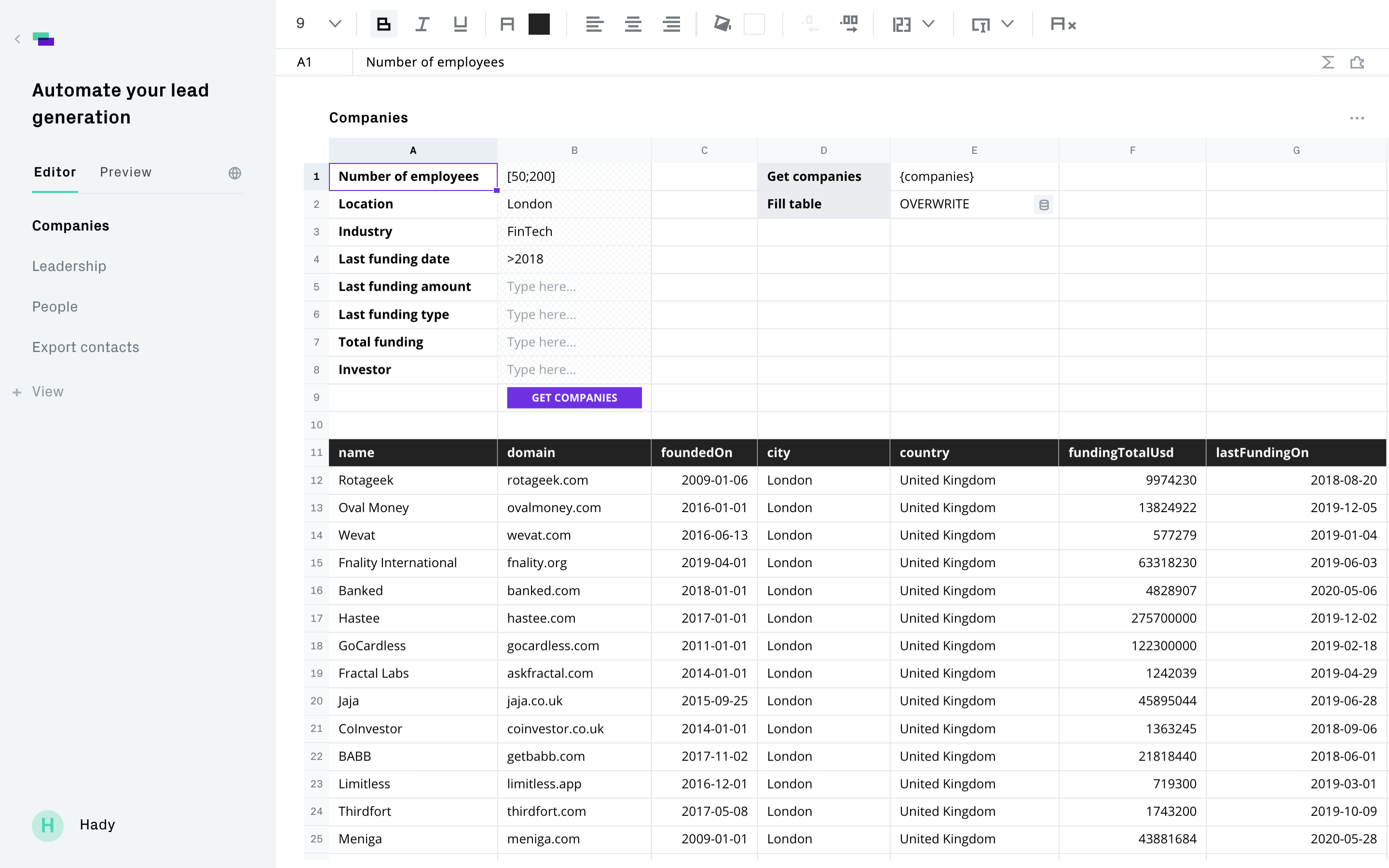 editor or live screenshot