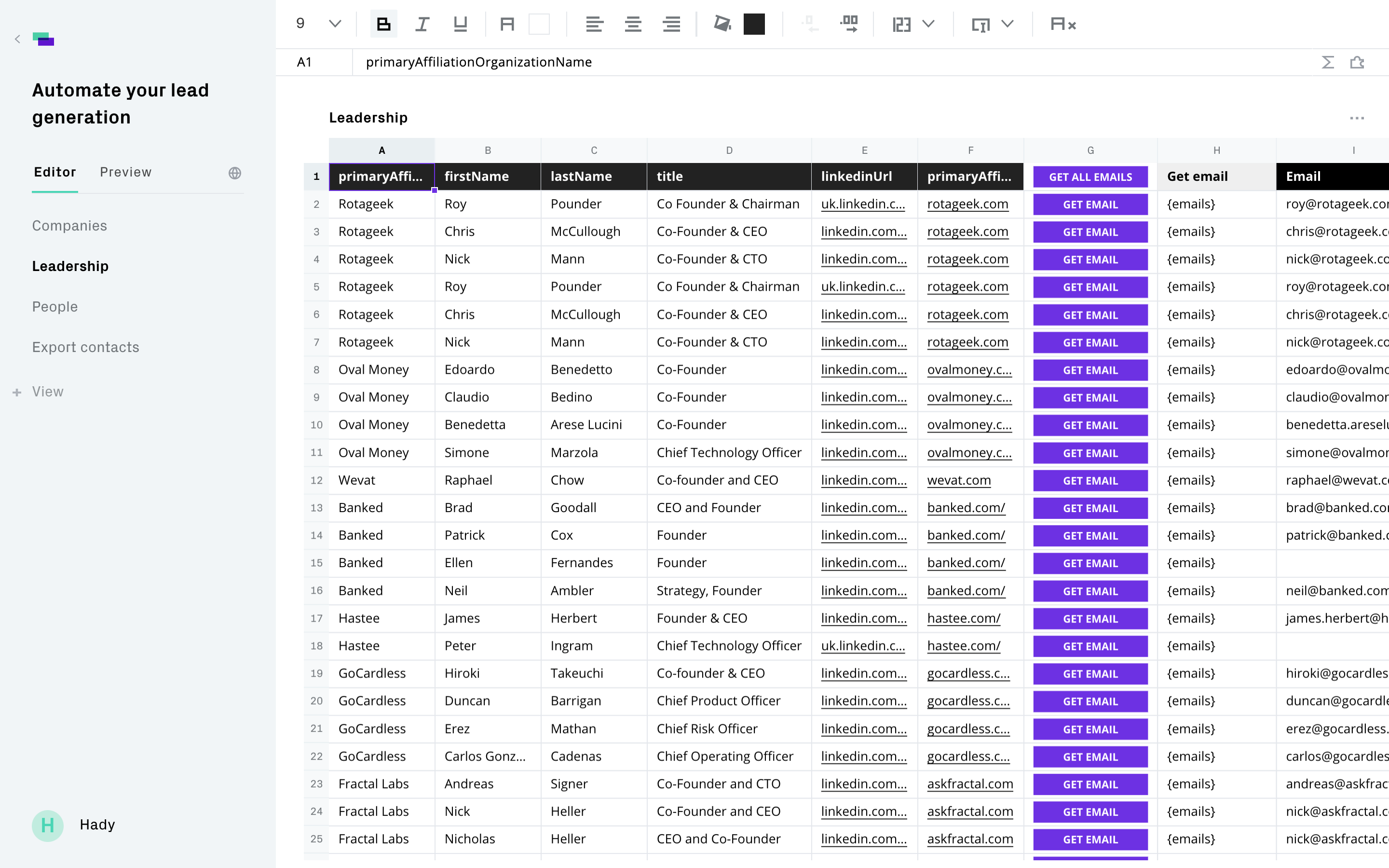 editor or live screenshot