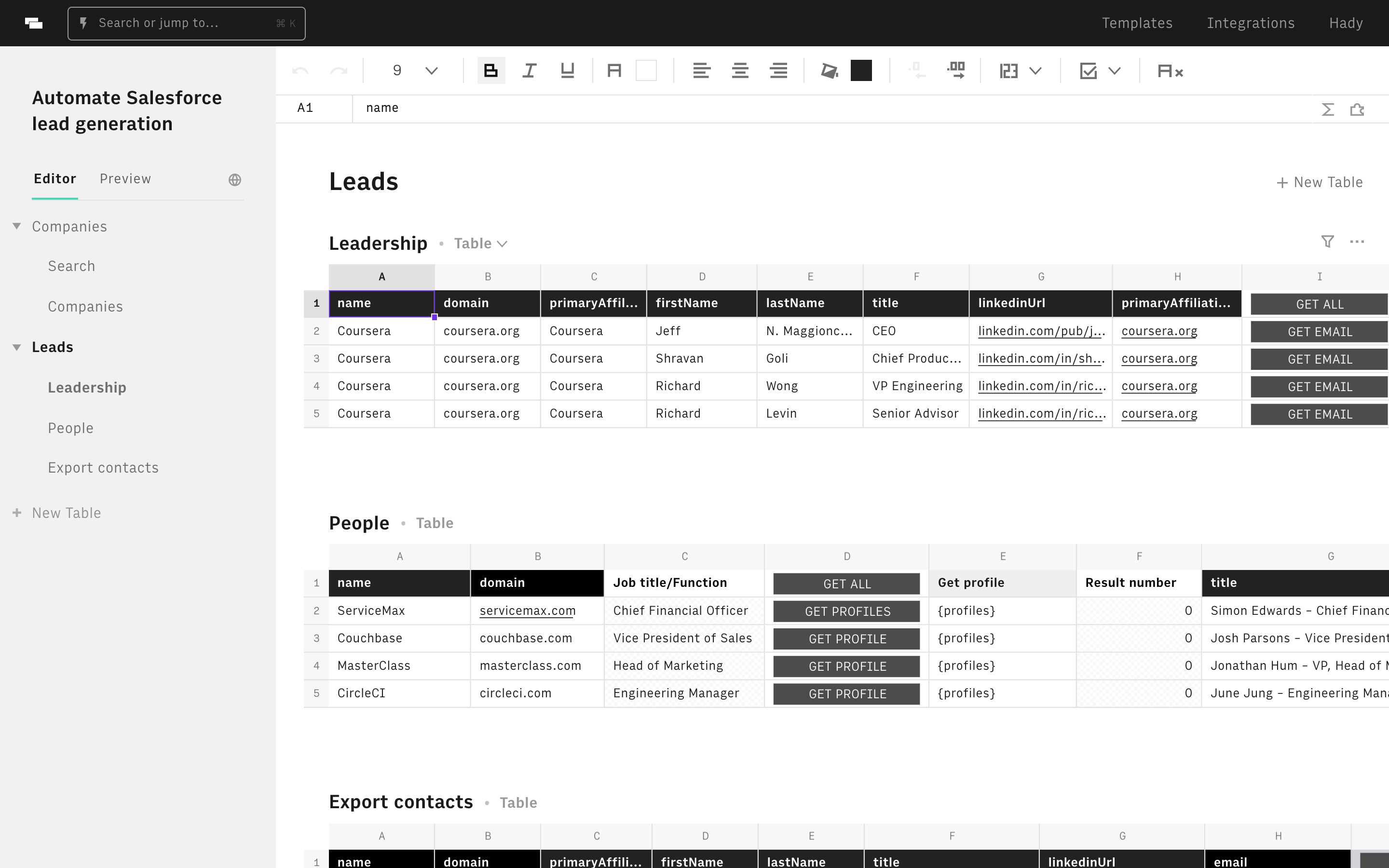 editor or live screenshot