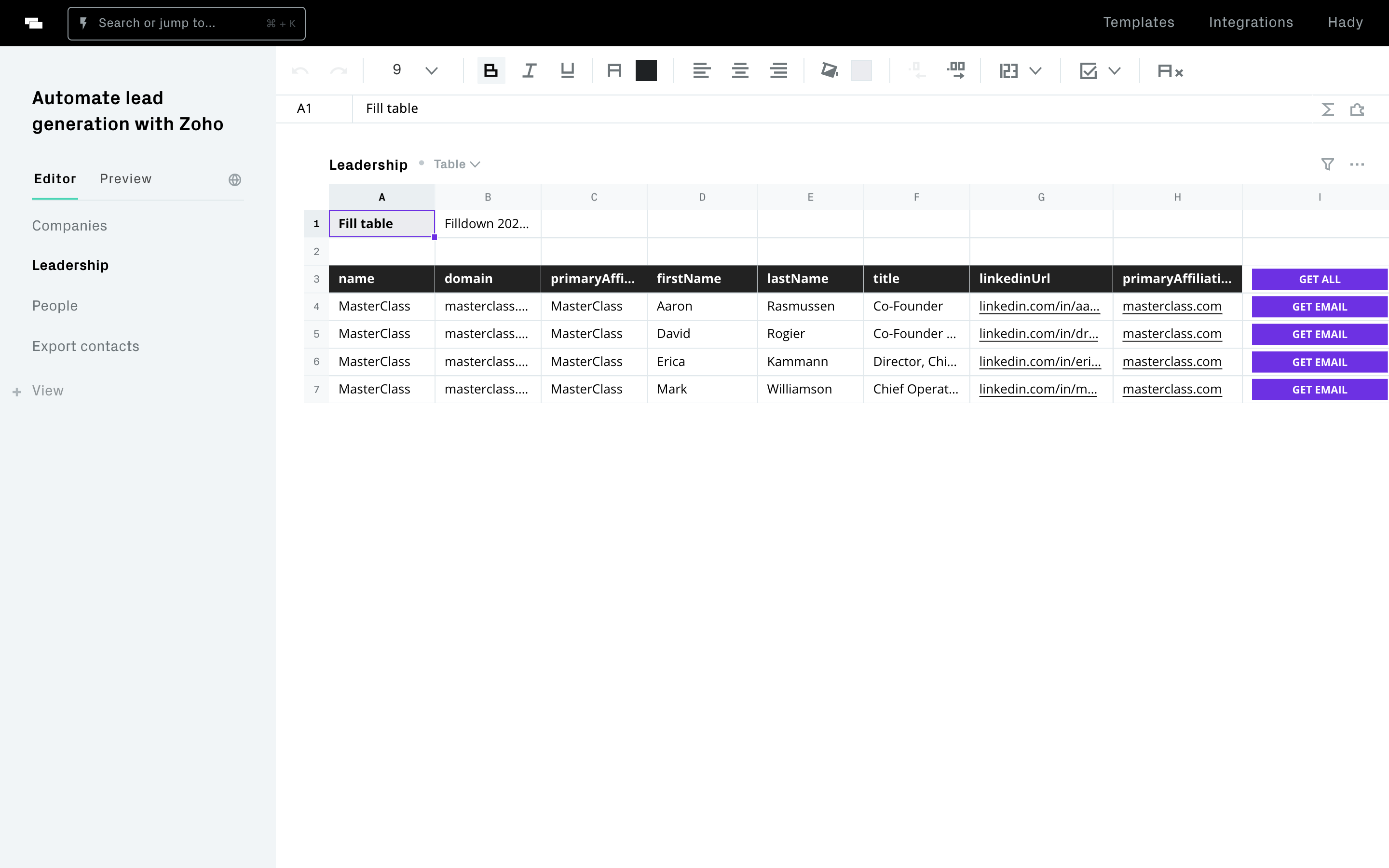 editor or live screenshot