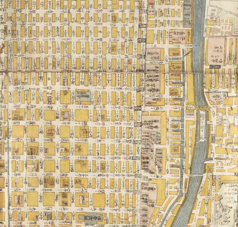 Kaisei Kyo Machiezu Saiken Taisei Edo Period, 1832, owned by The Museum of Kyoto