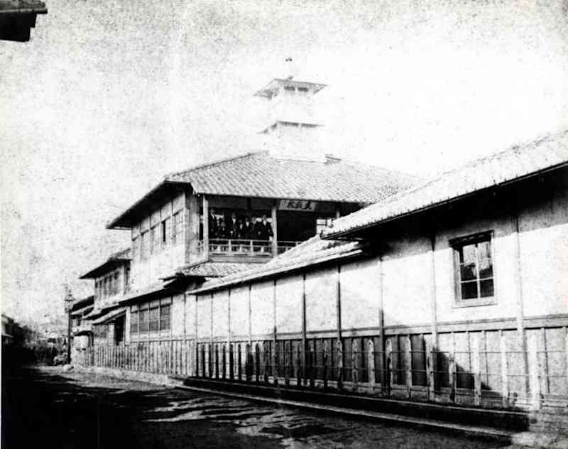 Rissei Elementary School, in the middle of the Meiji era, Source: Kyoto Municipal Museum of School History