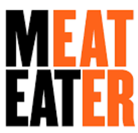 MeatEater logo: stacked black and orange text "MEAT EATER"