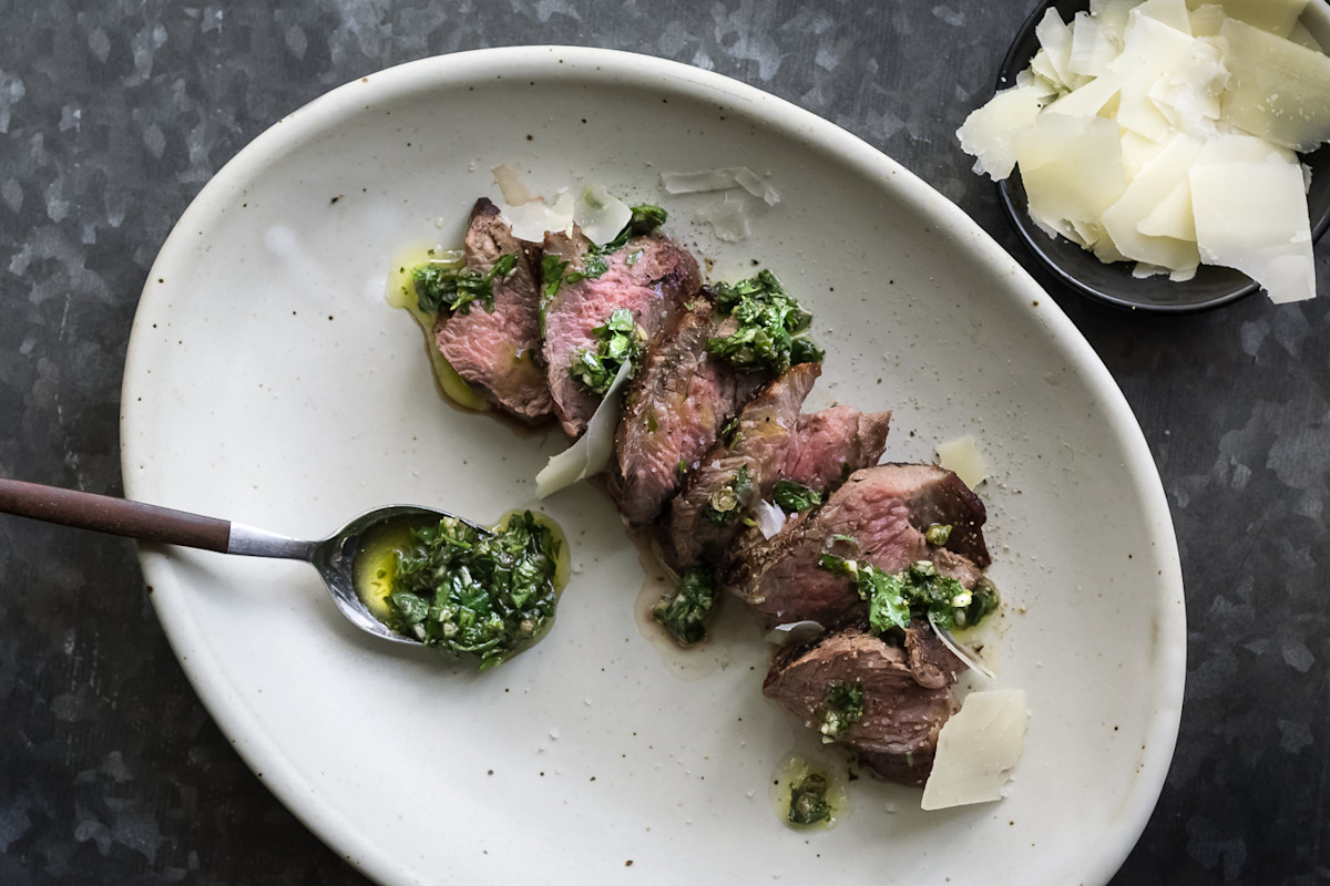 Venison Tenderloin with Italian Salsa Verde