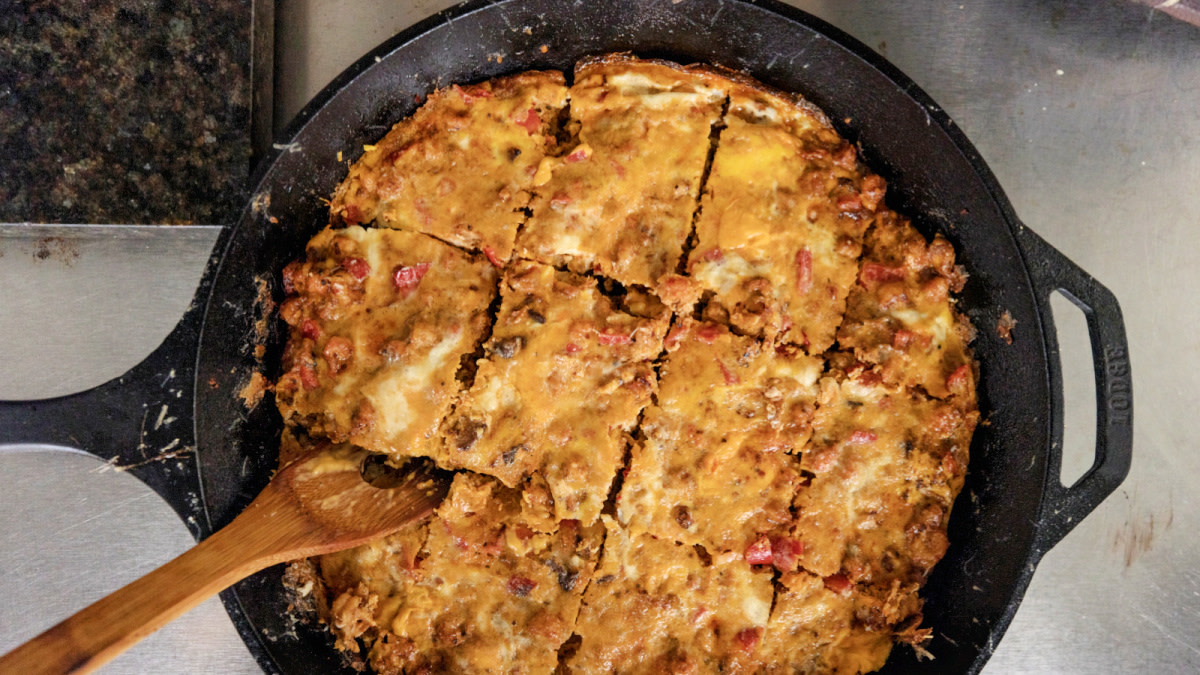Spicy Crawfish Breakfast Casserole