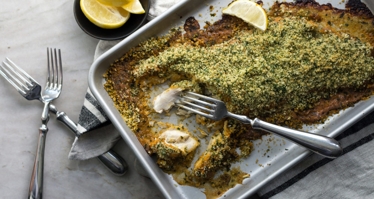 Baked Fish with Herbed Breadcrumbs