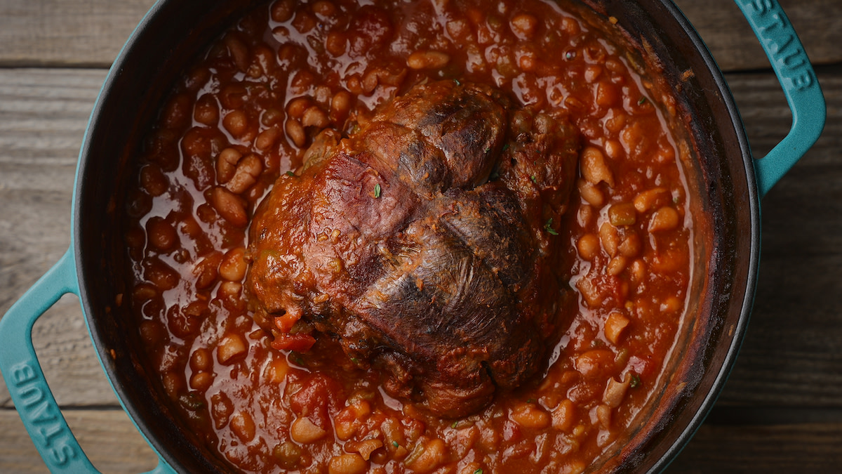 Venison with Cowboy Beans