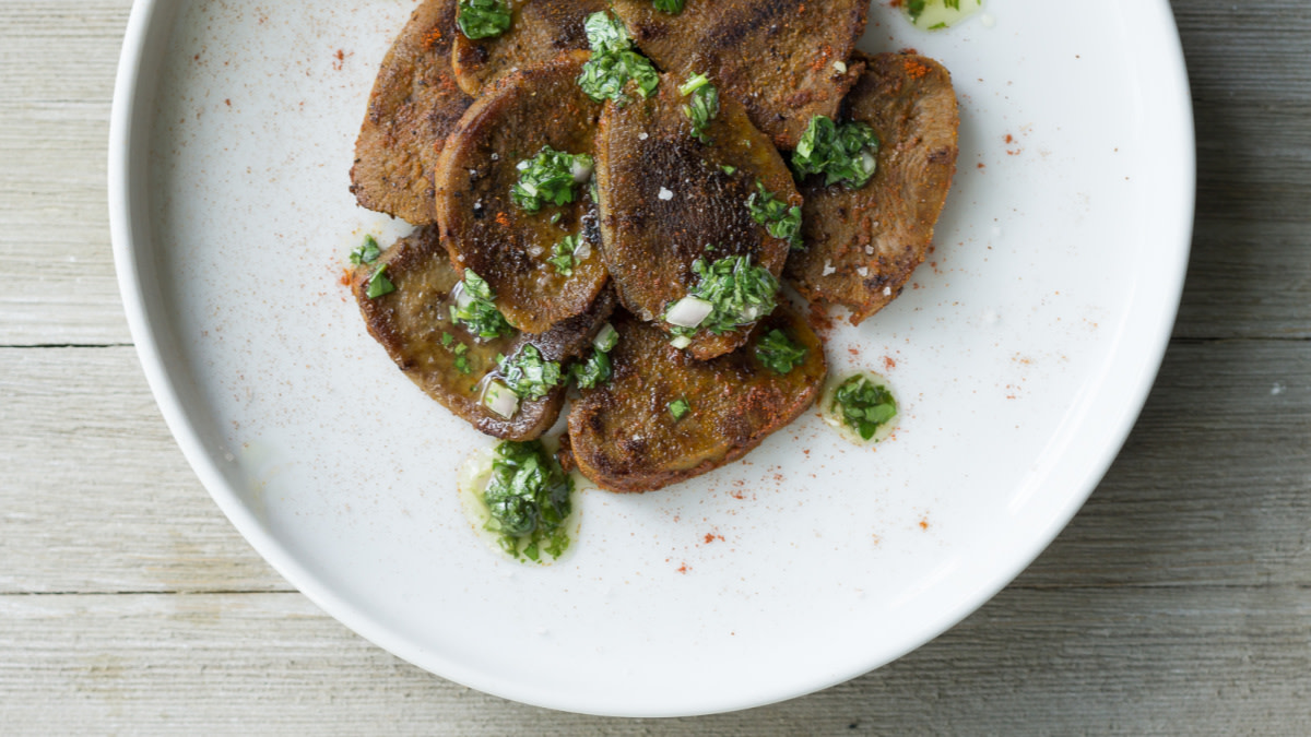 Venison Tongue Chimichurri
