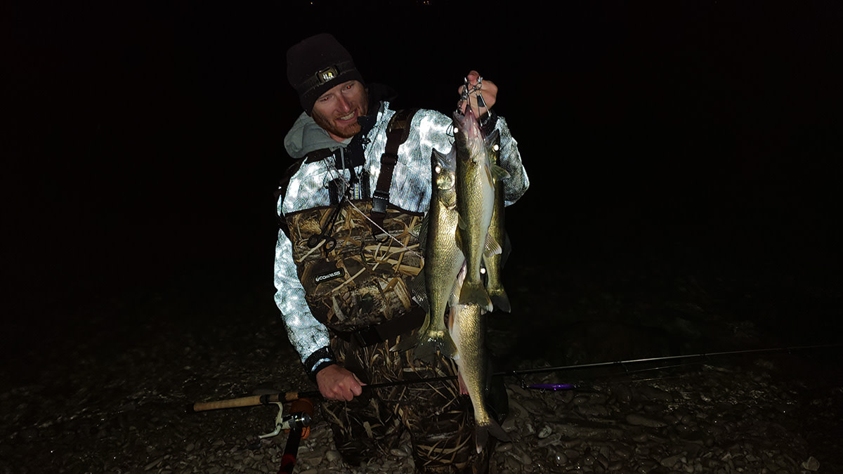 Night Wading for Big Fall Walleyes