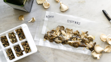 The best way to freeze wild mushrooms