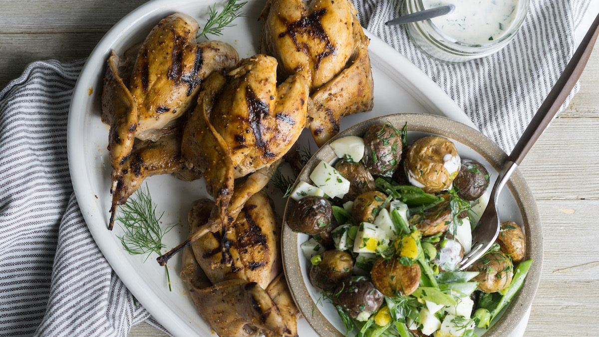 Buttermilk Grilled Quail