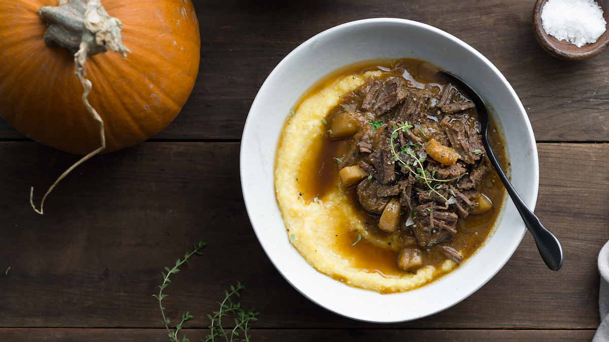 Boozy Venison and Pumpkin Stew
