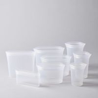 Zip Top Reusable Silicone Store & Serve Sets
