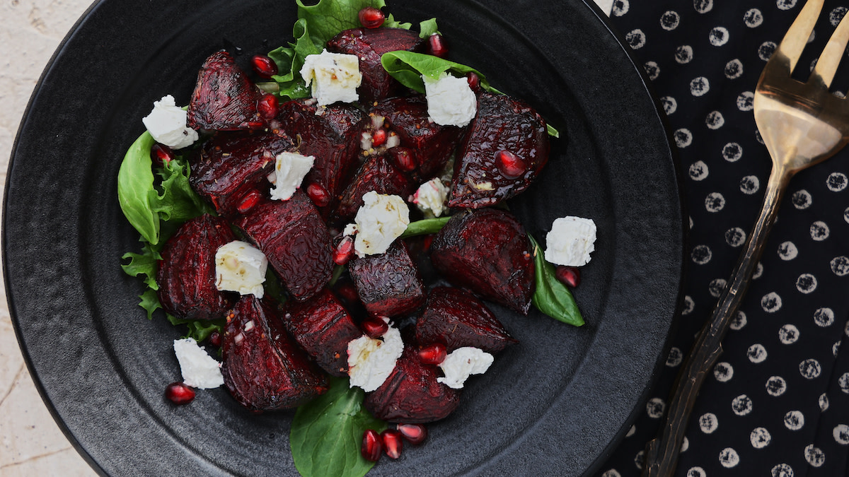 Roasted Beet Salad with Orange Dressing