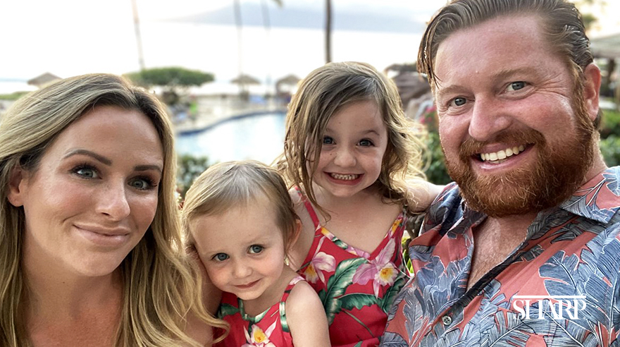 Sarah, Mishka, Livley and Chris Kelly, enjoyed a vacation together just 2 months after Chris’ hernia repair surgery at Sharp Coronado Hospital.