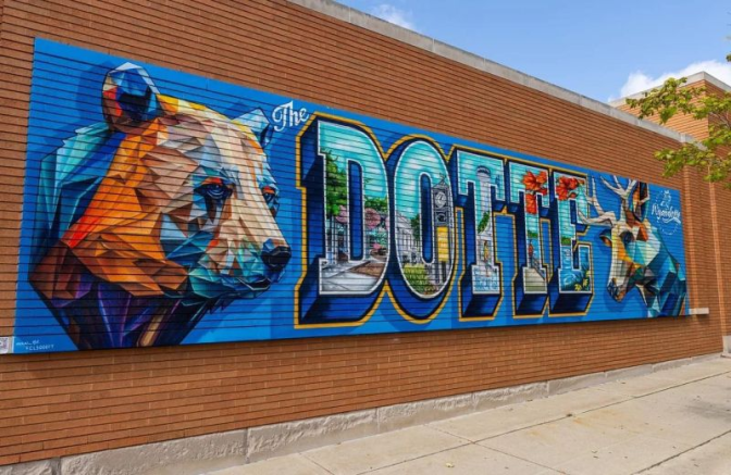"The Dotte" Mural | Wyandotte Michigan