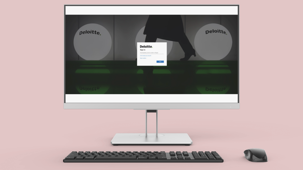 Deloitte Gnosis sign in screen