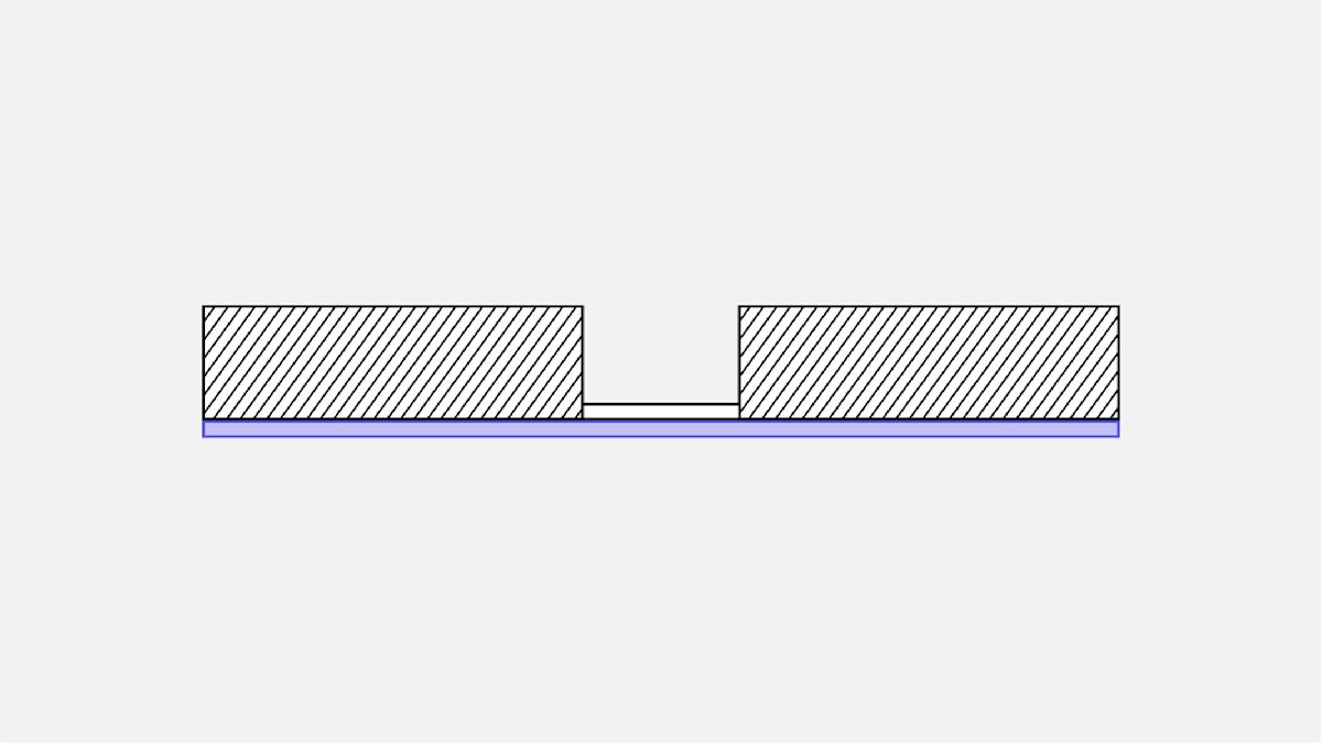 Illustration highlighting the single strand of thermoplastic