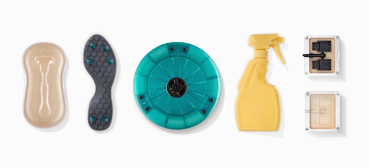 SLA printed parts in various resins