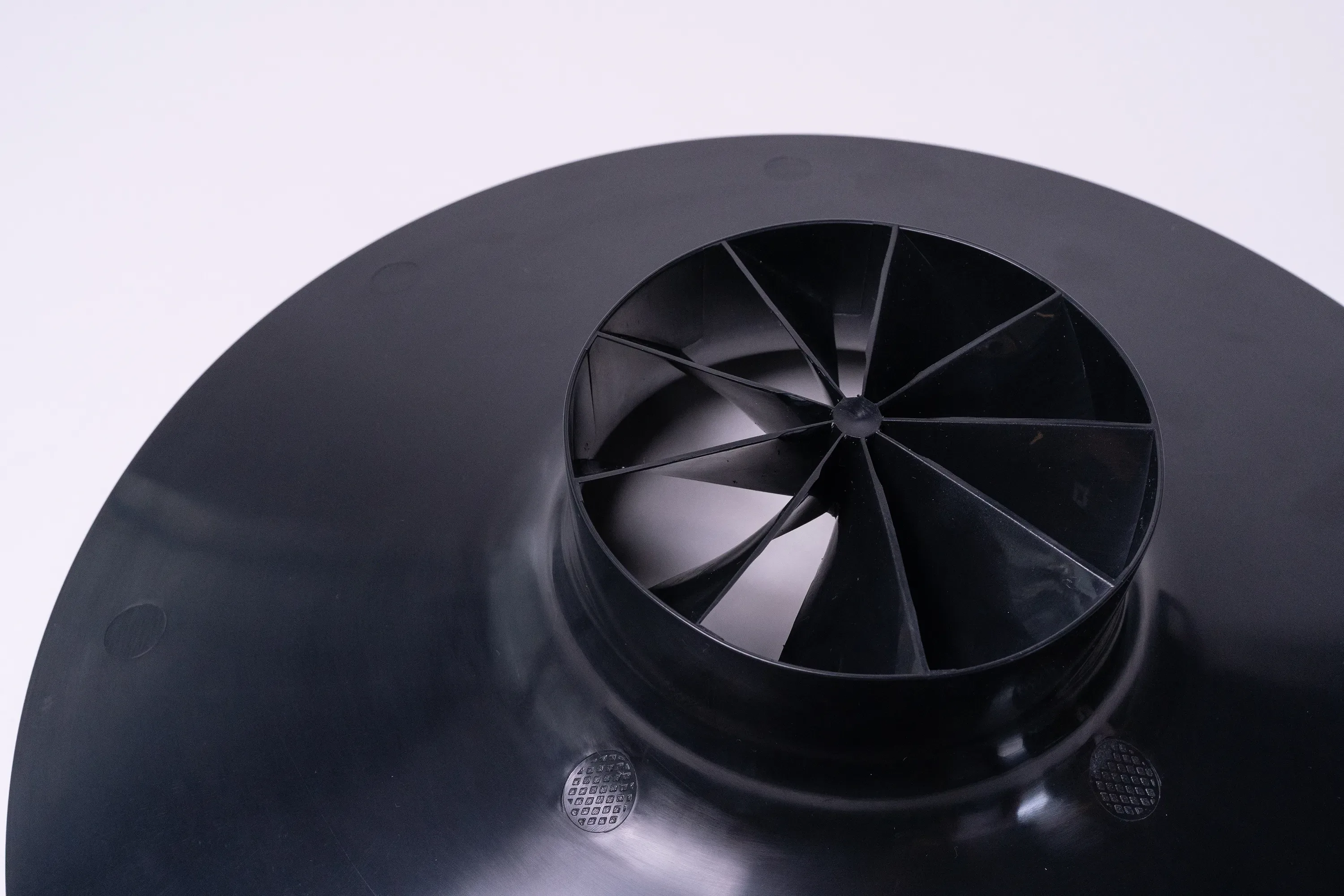 Injection molded black turbine
