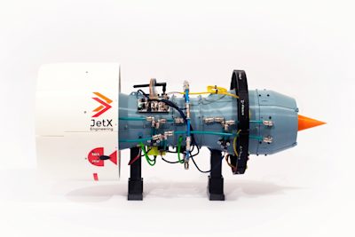 A functional 3D printed jet engine model used in education