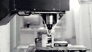 3-axis CNC milling machine in action